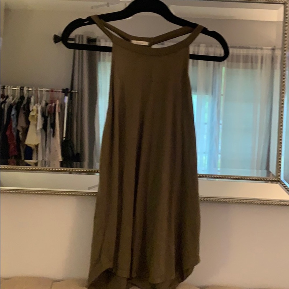 Olive green summer top